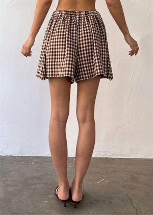 Ploy check shorts Check Brown/Offwhite Boii Studios